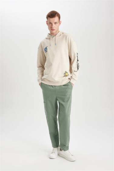 Свитшот квадратного кроя с капюшоном для мужчин