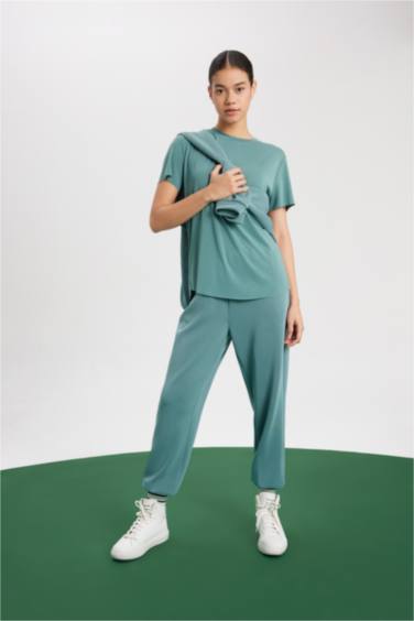 Спортивная футболка оверсайз с круглым вырезом, DeFactoFit