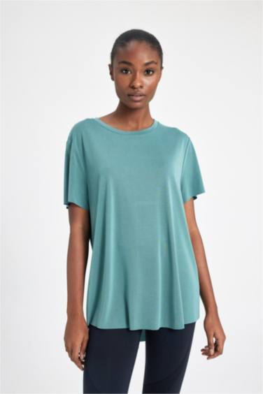 Спортивная футболка оверсайз с круглым вырезом, DeFactoFit