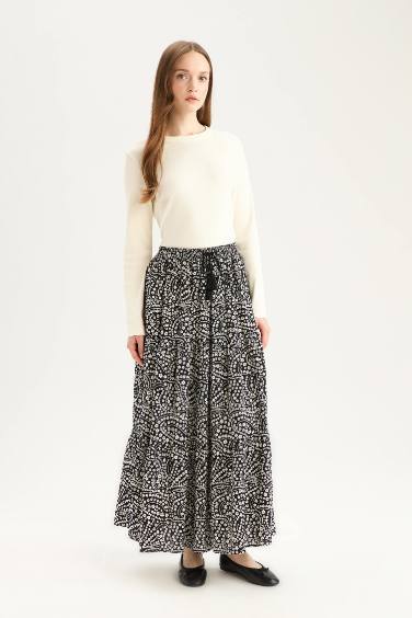 Printed Maxi Skirt