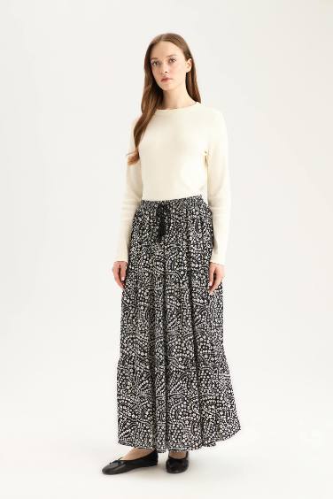 Printed Maxi Skirt
