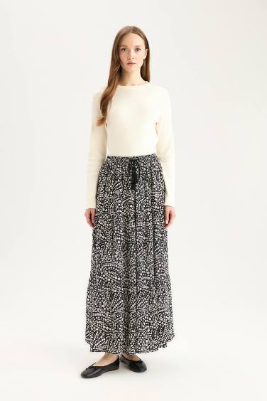 Printed Maxi Skirt