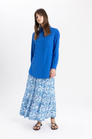 басып шығарылған максималды ұзындық Тоқылған юбка