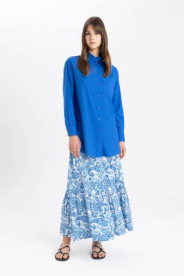 басып шығарылған максималды ұзындық Тоқылған юбка