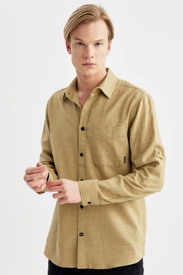 Regular Fit Cotton Long Sleeve Shirt