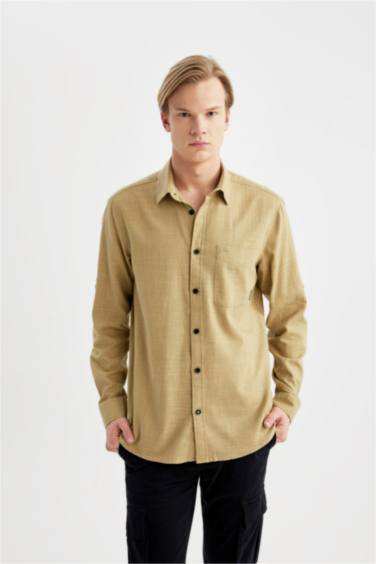 Regular Fit Cotton Long Sleeve Shirt