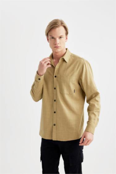 Regular Fit Cotton Long Sleeve Shirt