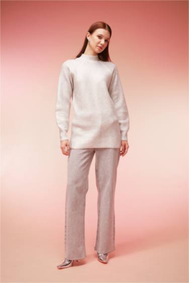 تونيك تريكو قصة عادية برقبة عالية