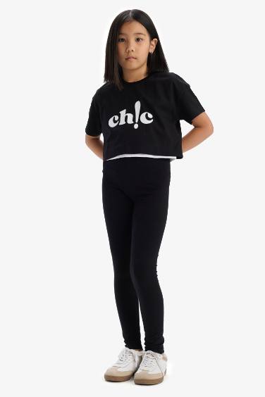 Девочки длинные леггинсы