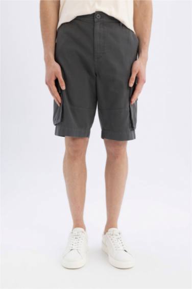 Cargo Fit Gabardine Bermuda