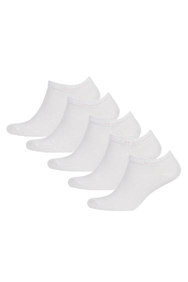 Men 5  Piece Cotton Booties Socks