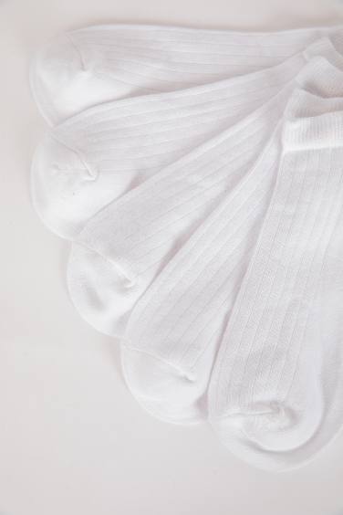 شرابات قصير رجالي قطن أبيض بيزك - 5 قطع