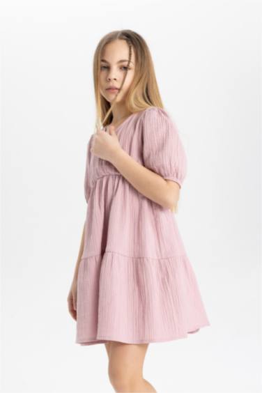 Платье с коротким рукавом для девочек