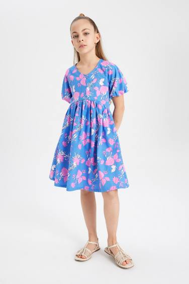 Regular Fit Cotton Woven Dress