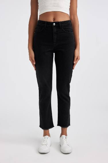 Mary Vintage Straight Fit High Waist Ankle Length Jeans