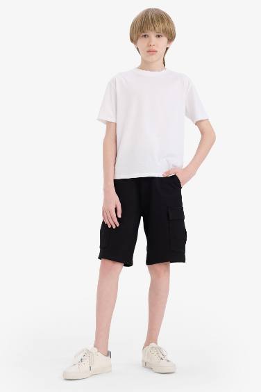 Boy Regular Fit Sweatshirt Fabric Shorts