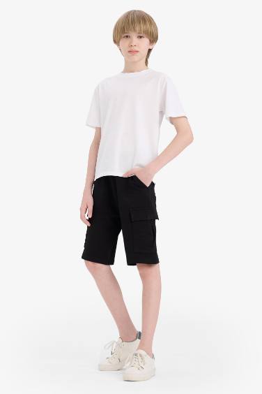 Boy Regular Fit Sweatshirt Fabric Shorts
