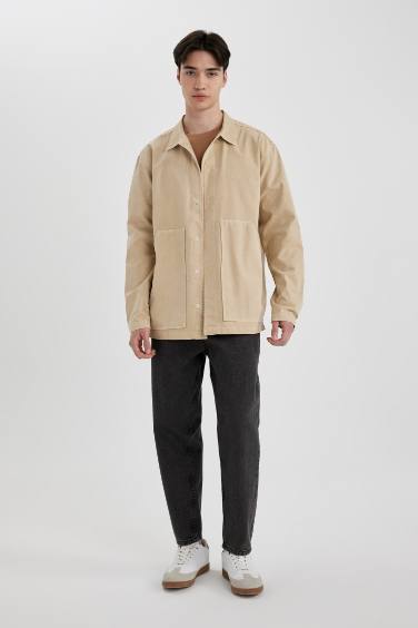 Relax Fit Cotton Long Sleeve Shirt