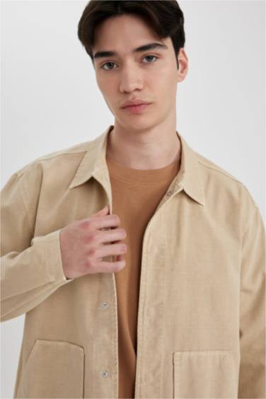 Relax Fit Cotton Long Sleeve Shirt