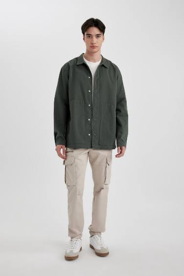 Relax Fit Cotton Long Sleeve Shirt