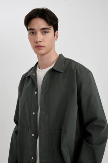 Relax Fit Cotton Long Sleeve Shirt