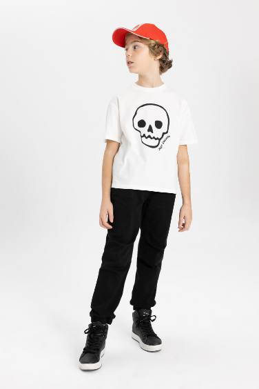 Boy Jogger Elastic Banded Leg Gabardine Trousers