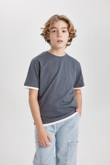 Boy Crew Neck Short Sleeve T-Shirt