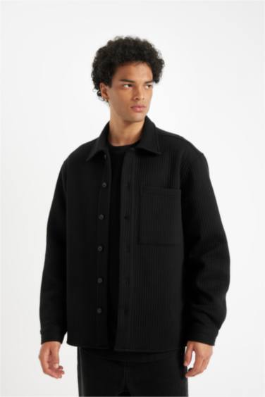 Regular Fit Basic Düz Uzun Kollu Gömlek