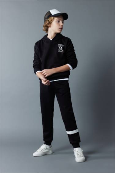 Boy Printed Thick Sweatpants