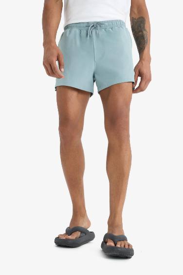 DeFactoFit Andy Printed Flexible Textured Sports Swim Shorts