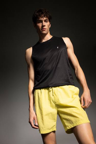 DeFactoFit Regular Fit Printed Short Swim Shorts