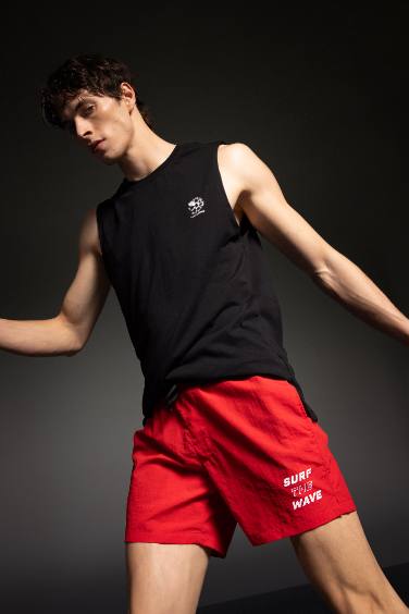 شورت بحر قصير أحمر من DeFactoFit