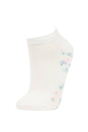 Woman Flower 3 piece Short Socks