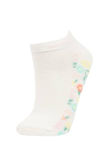 Woman Flower 3 piece Short Socks