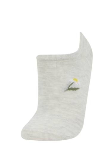 Woman Flower 3 piece Step Socks