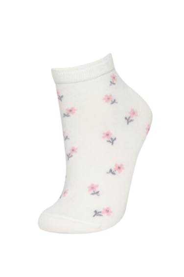 Woman Flower 3 piece Short Socks