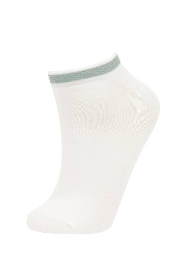 Woman 3 Piece Cotton Booties Socks