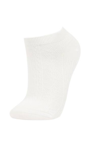 Kadın 5'li Pamuklu Patik Çorap