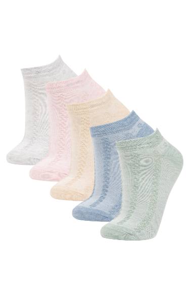 Chaussettes Courtes en Coton pour Femme - 5 Paires