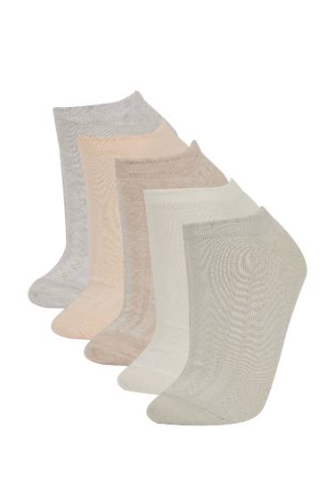 Chaussettes Courtes en Coton pour Femme - 5 Paires