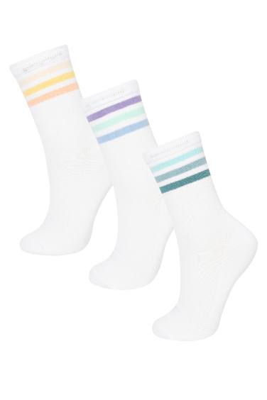 Chaussettes Longues Coton Pour Femme - 3 Paires