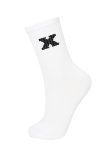 جوارب طويلة قطن نسائي - 5 قطع