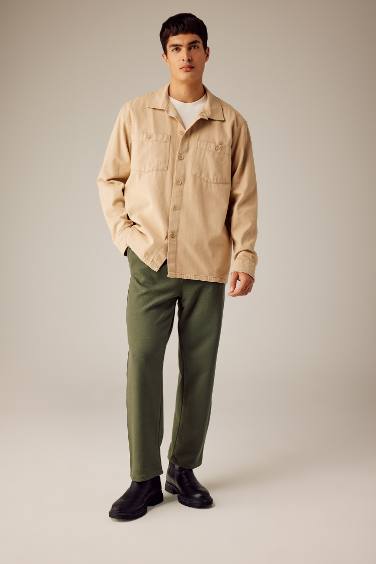 Relax Fit Cotton Long Sleeve Shirt