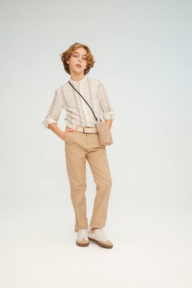 Boy Standard Leg Gabardine Trousers