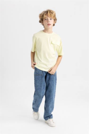 Boy Oversize Fit Crew Neck 3D Short Sleeve T-Shirt