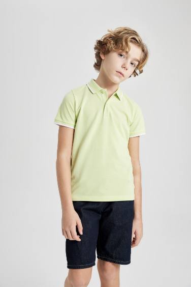 Boy Pique Short Sleeve Polo T-Shirt