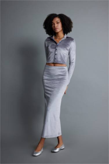 Pencil Skirt Maxi Knitted Skirt