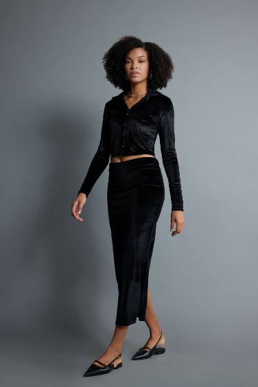 Pencil Skirt Maxi Knitted Skirt