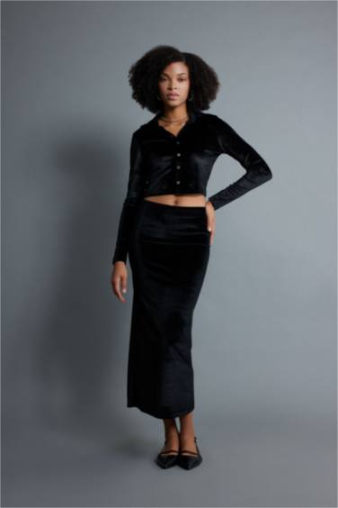 Pencil Skirt Maxi Knitted Skirt