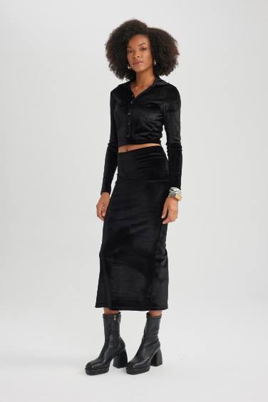 Pencil Skirt Maxi Knitted Skirt